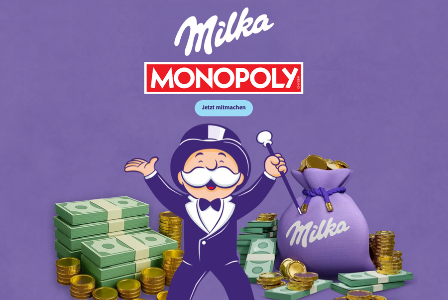 Gewinnspiel Milka Monopoly Sammelmechanik