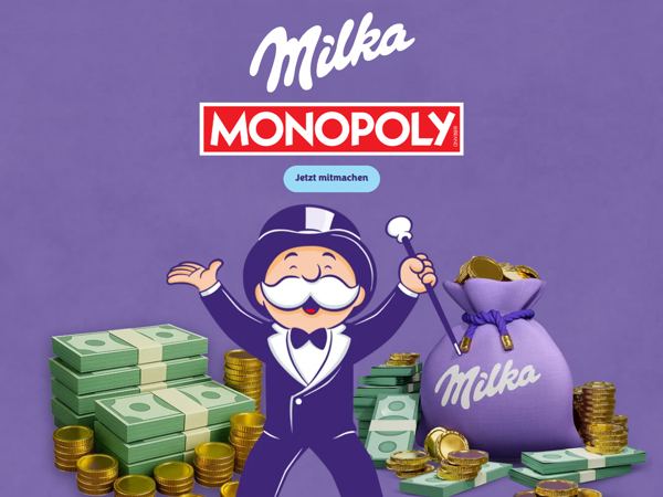 Gewinnspiel Milka Monopoly Sammelmechanik